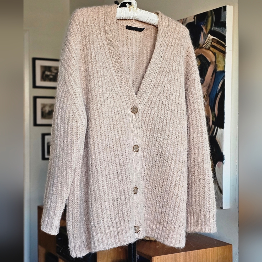Jenni Kayne Cocoon V Neck Cardigan Sweater - Picture 2 of 11